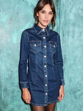 Alexa Chung for AG denim shirt dress 💙